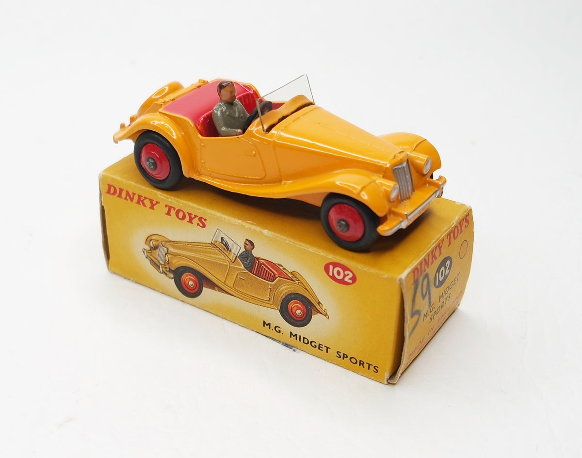 Dinky Toys 102 M.G Midget Sports Virtually Mint/Boxed (C.C)