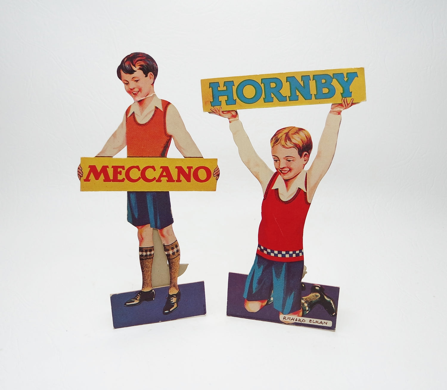 Child Meccano & Hornby Shop Display Advertisements