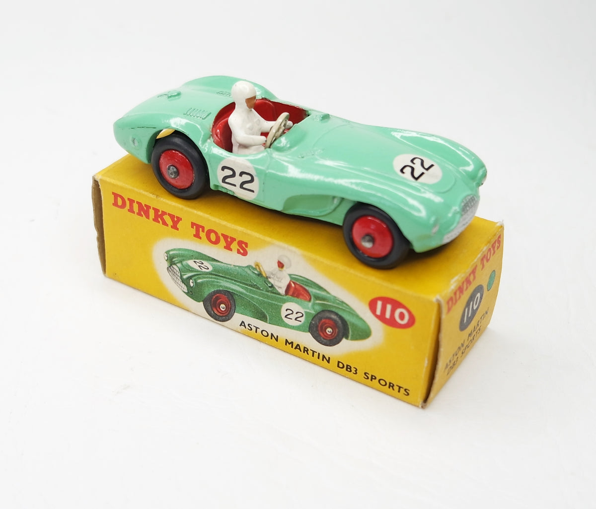 Dinky Toys 110 Aston Martin DB3 Virtually Mint/Boxed (C.C)