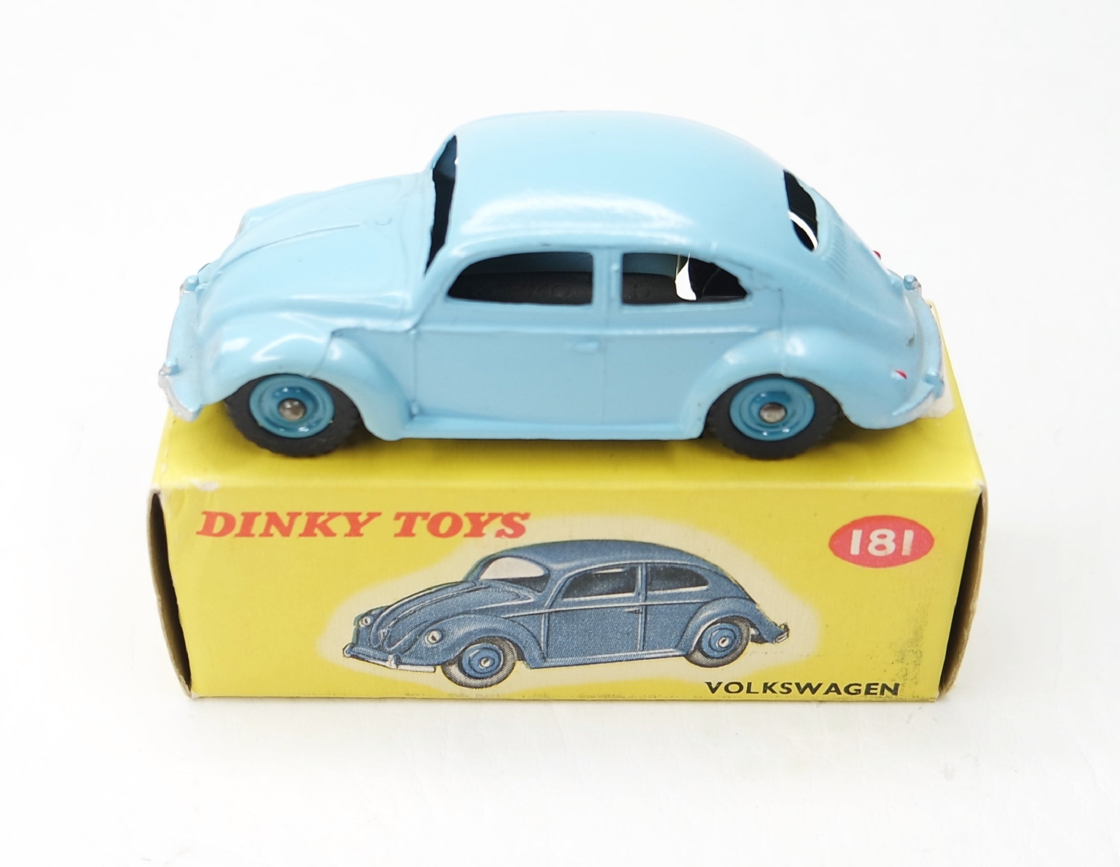 Dinky toys 181 VW Beetle Virtually Mint/Boxed (Plastic hubs). – JK