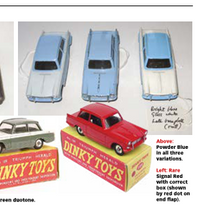 Dinky Toys 189 Triumph Herald promotional Very Near Mint/Boxed  (Sky blue/matt baseplate)