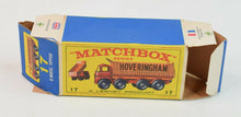 Matchbox Lesney No 17 8-Wheel Tipper Original Box Only - Type E3