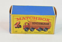 Matchbox Lesney No 17 8-Wheel Tipper Original Box Only - Type E3